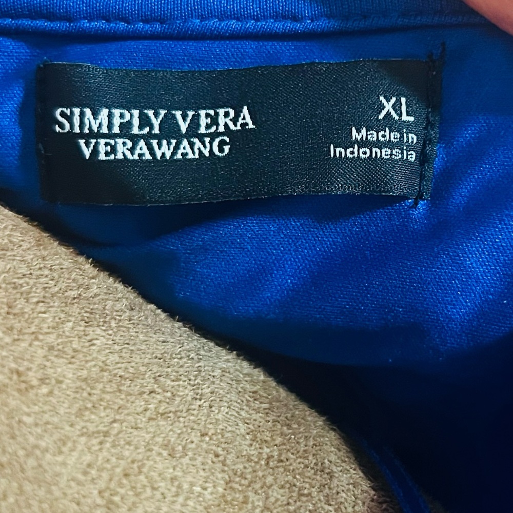 XL Vera Wang Smocked Short Dress - Picture 10 of 13